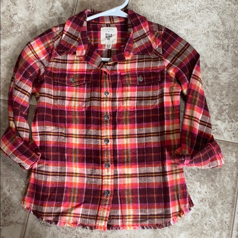 Billabong flannel shirt.  NWT
